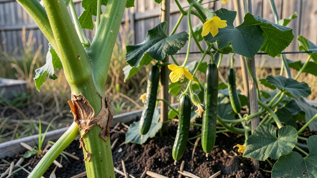 Cucumber Stem Damage: Quick Fixes for Wilted Plants and Healthy Regrowth