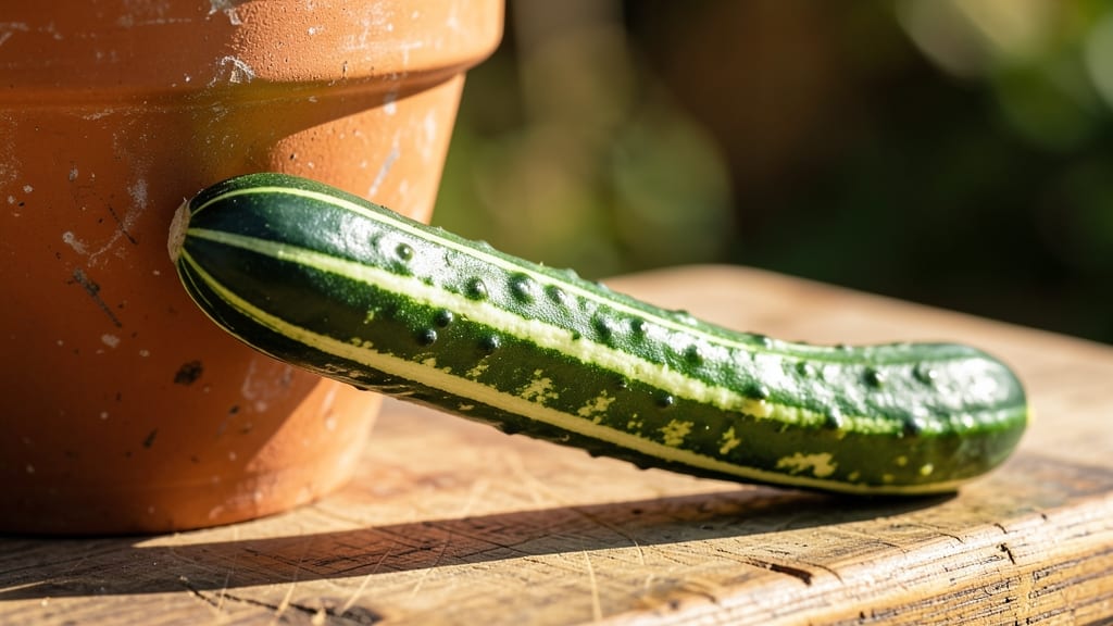 Armenian Cucumber with Striped Skin